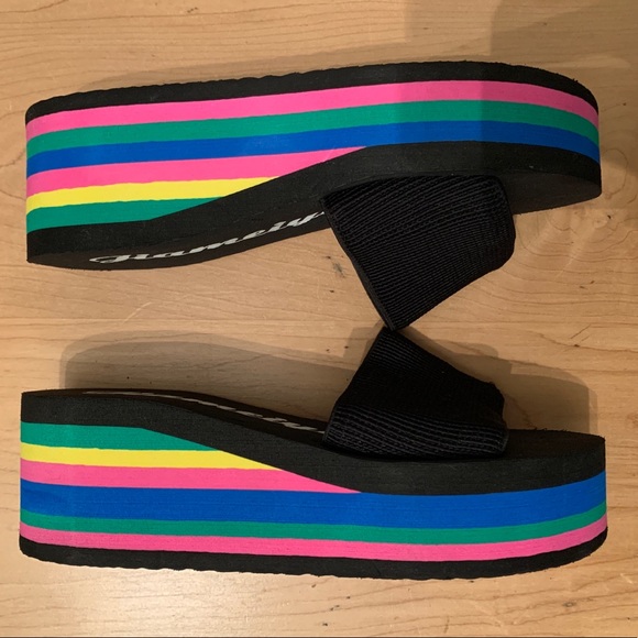 Urban Outfitters🌈Platform Wedge Sandals - Picture 3 of 8